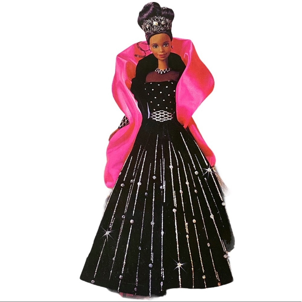 Stunning Happy Holidays Barbie African American 1998 Christmas Special Edition